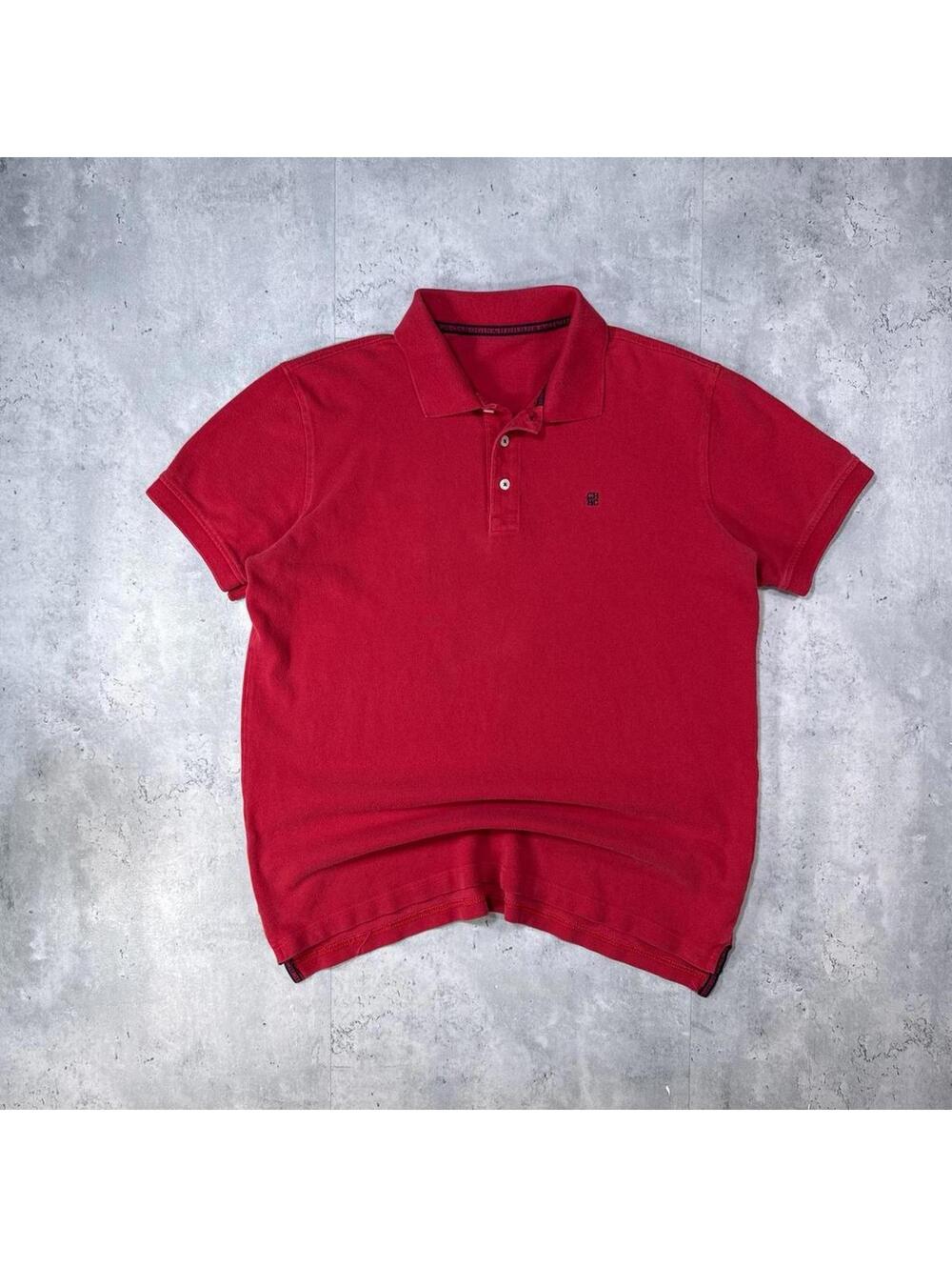 Y2K Carolina Herrera 00s red polo shirt